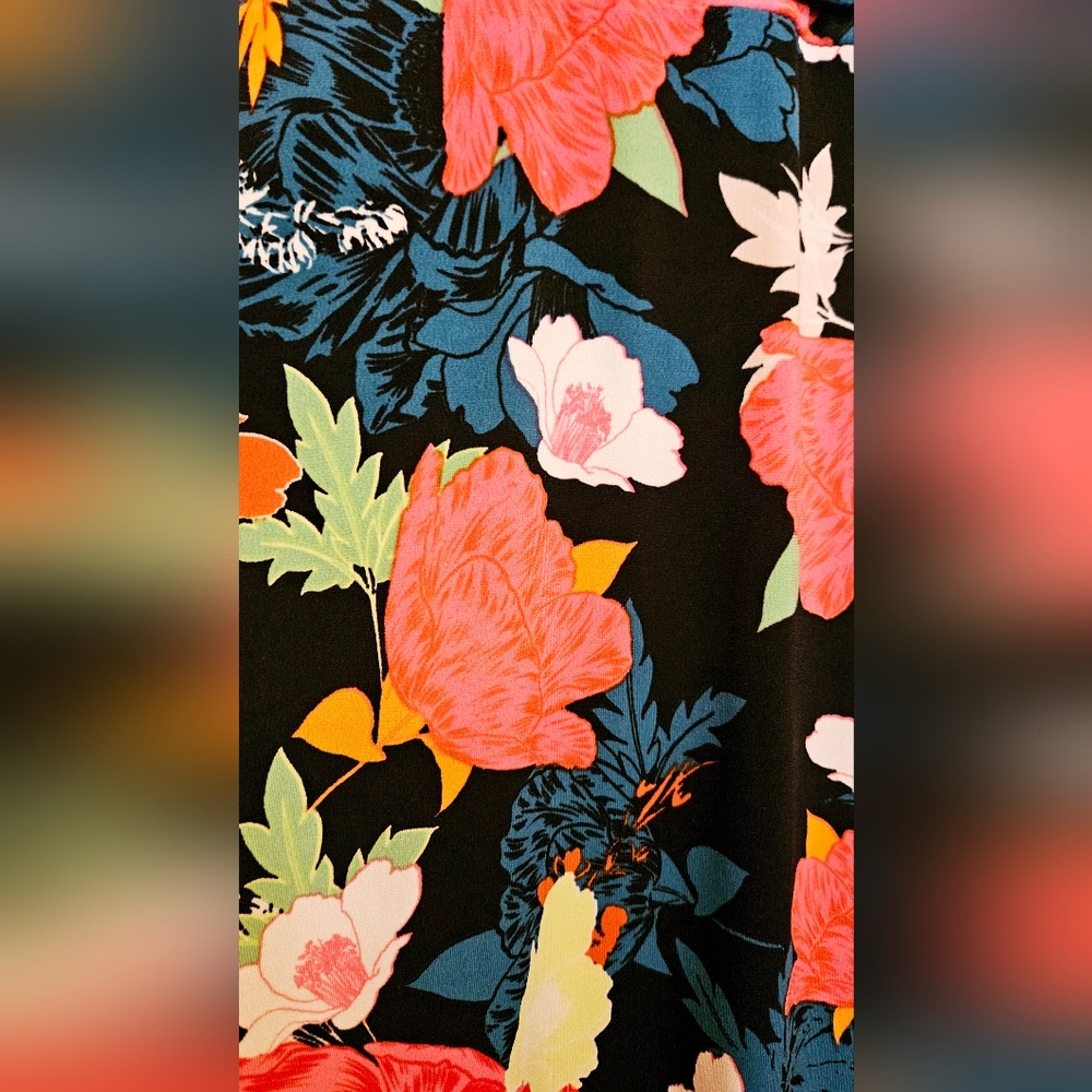 NWT THALIA SODI Vibrant Spring Floral Illusion Wrap Maxi Dress M 8 10 - Picture 6 of 9